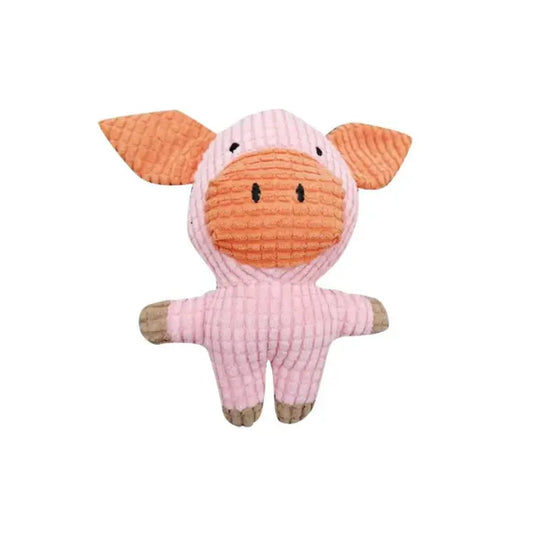 Milou & Lumi Pet Plush Squeaky Toy - Pig Dr. Milou