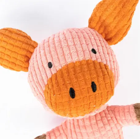 Milou & Lumi Pet Plush Squeaky Toy - Pig Dr. Milou