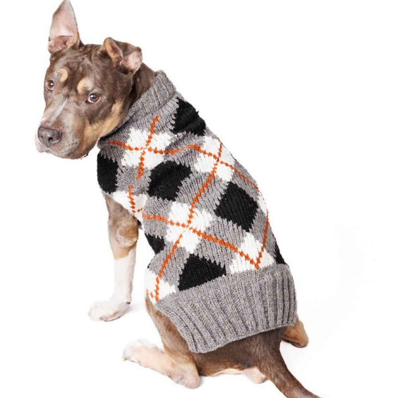 Alpaca Argyle Dog Sweater