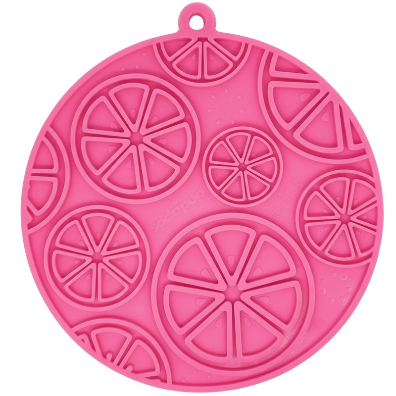 Citrus Design eMat - Enrichment Lick Mat For Dogs and Cats - with Suction Cups | USA Made