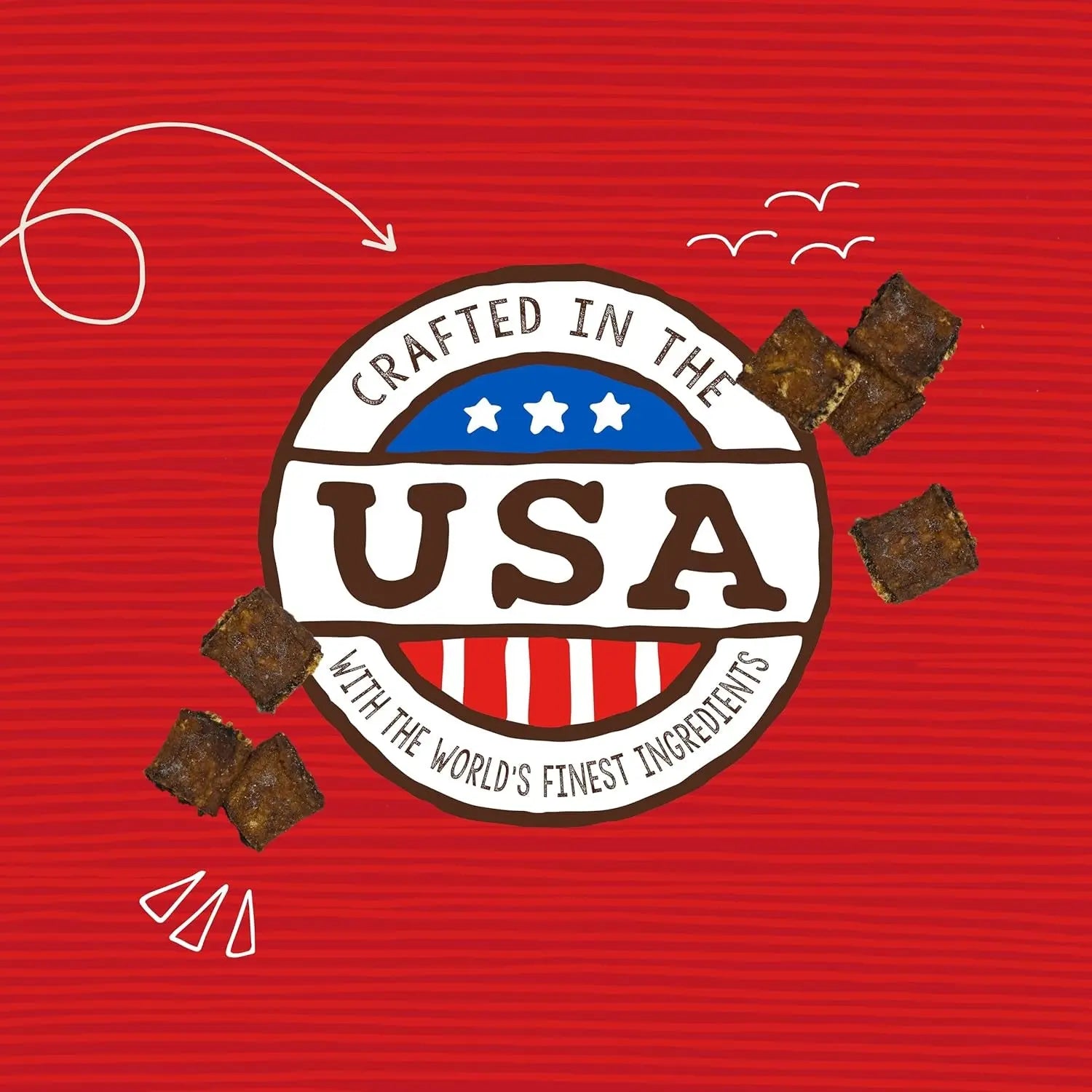Premium Beef Jerky Dog Treats - 95% Real Meat Bites for Sensitive Stomachs - Natural Limited Ingredient Treats for Small and Large Dogs - No Grain, Wheat or Soy - 6 Oz Bag