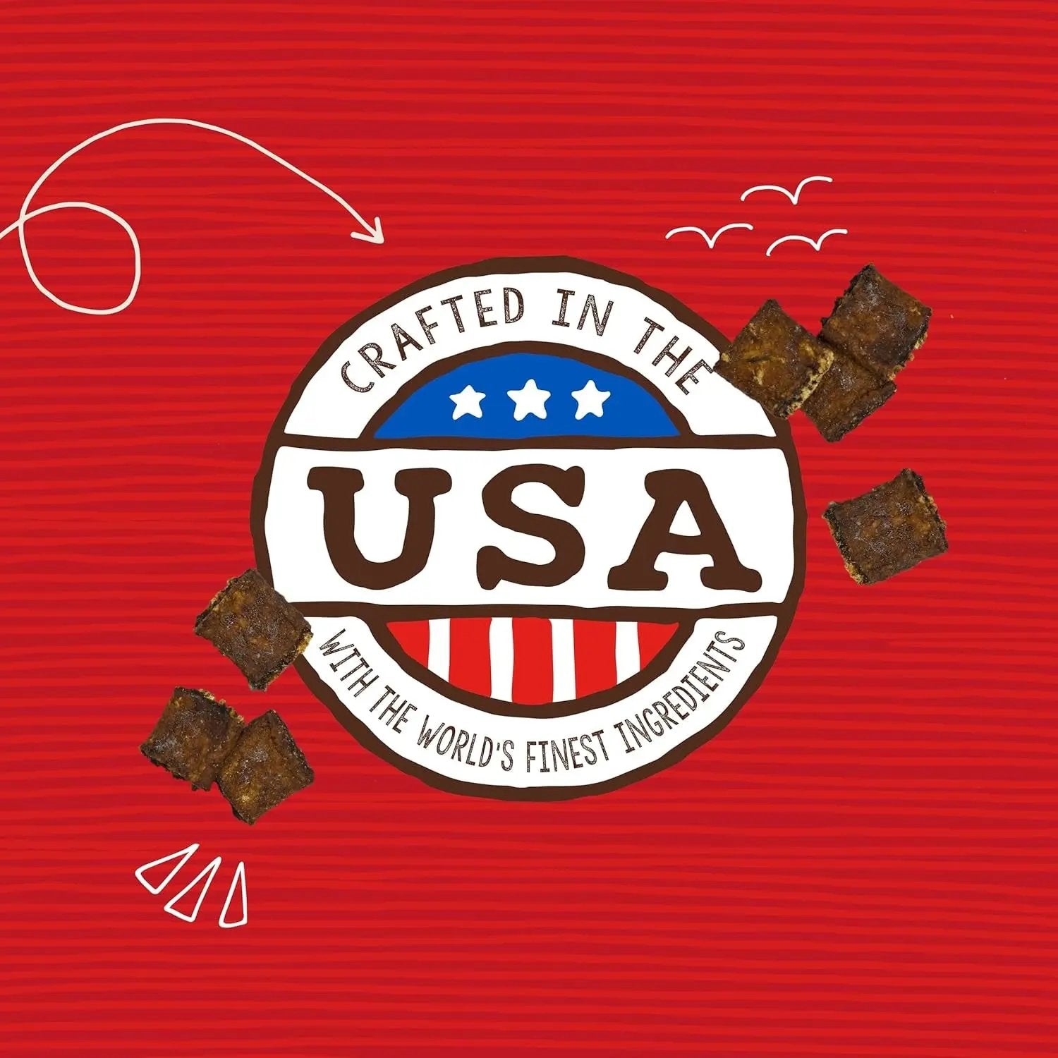 Premium Beef Jerky Dog Treats - 95% Real Meat Bites for Sensitive Stomachs - Natural Limited Ingredient Treats for Small and Large Dogs - No Grain, Wheat or Soy - 6 Oz Bag