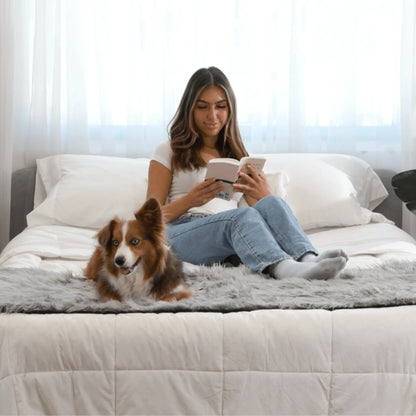 PupProtector™ Waterproof Bed Runner - Charcoal Grey Paw.com