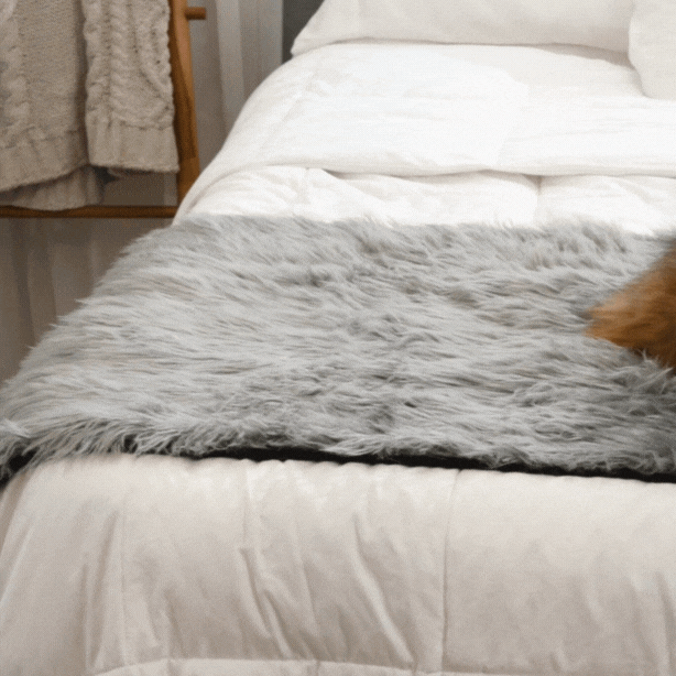 PupProtector™ Waterproof Bed Runner - Charcoal Grey Paw.com