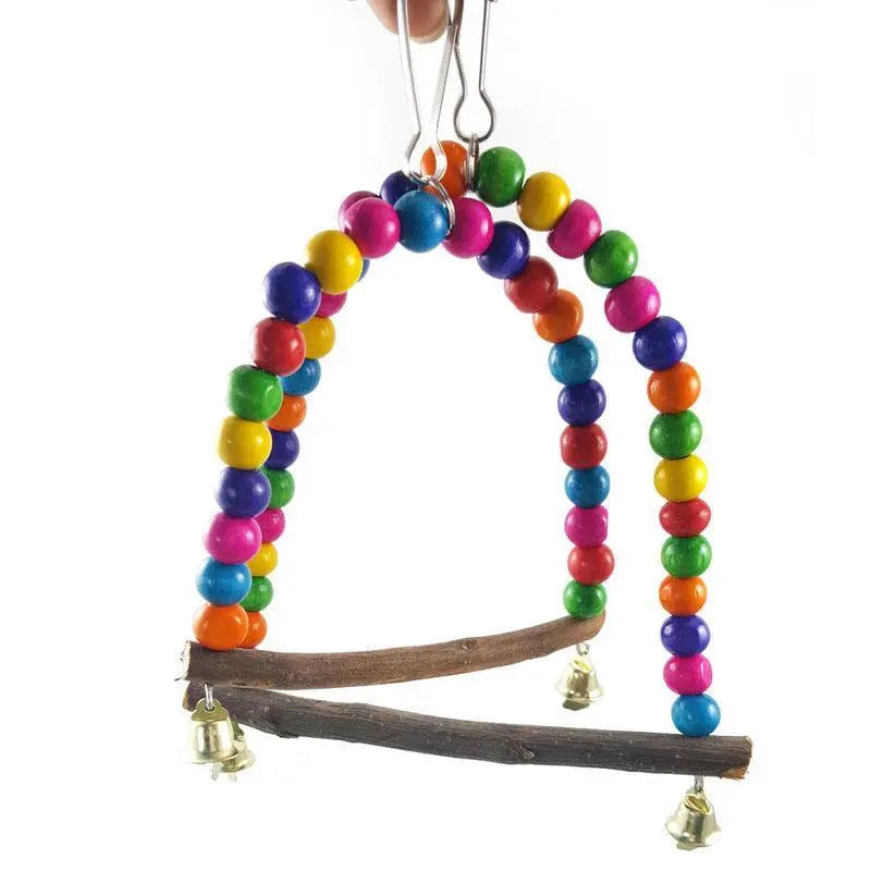 Birdie Paradise Hanging Swing Dog Hugs Cat