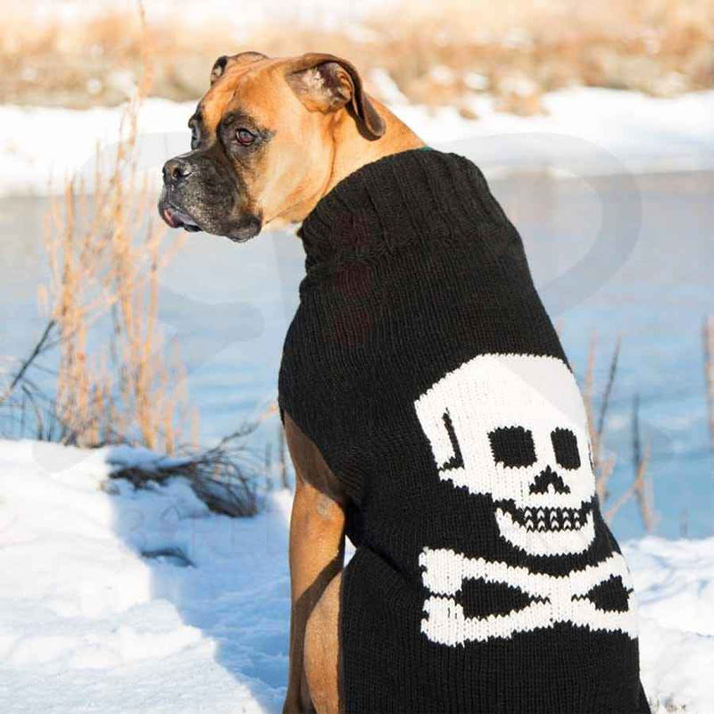 Black Skull Dog Sweater