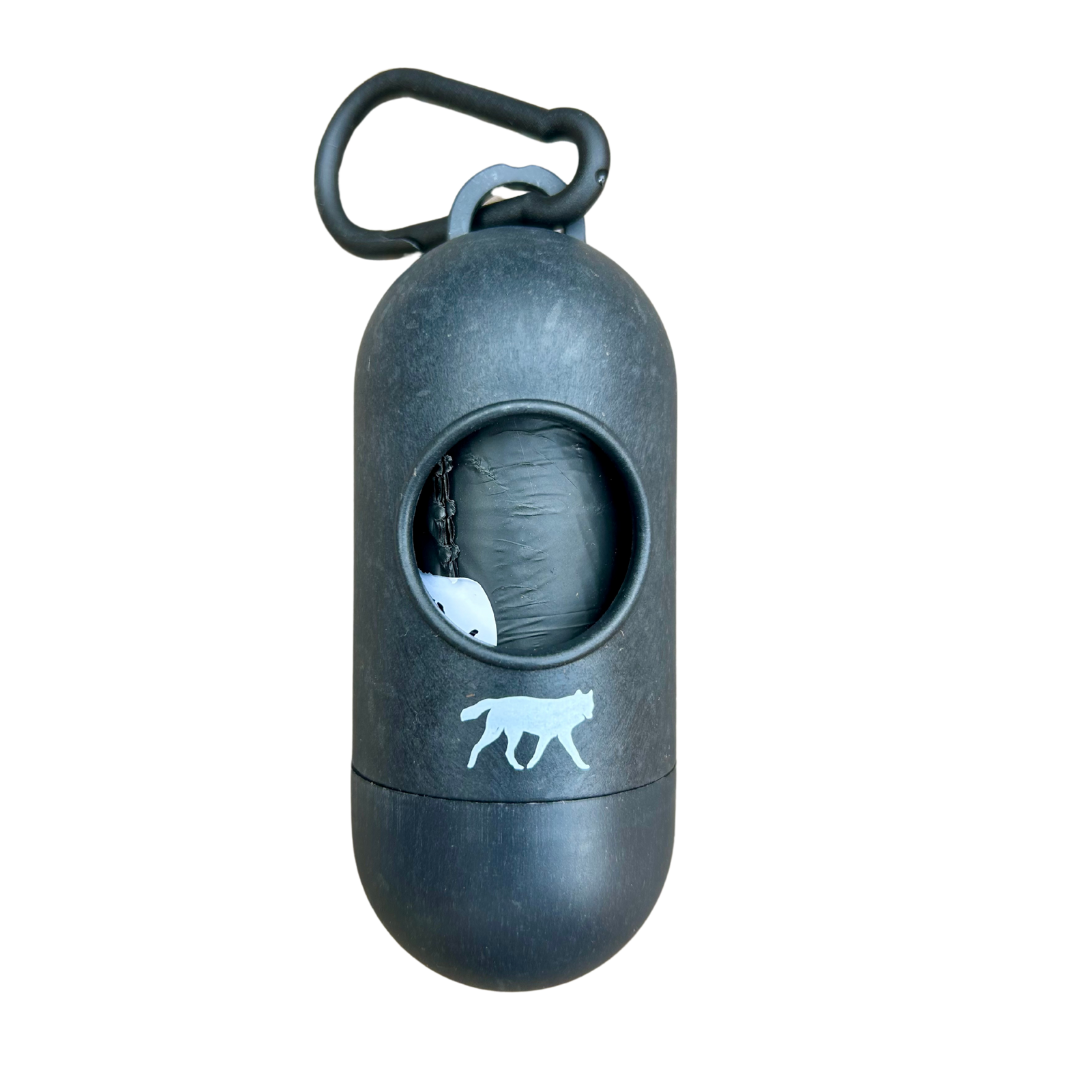 Compostable Dog Poop Bags + Bamboo Dispenser rōmng