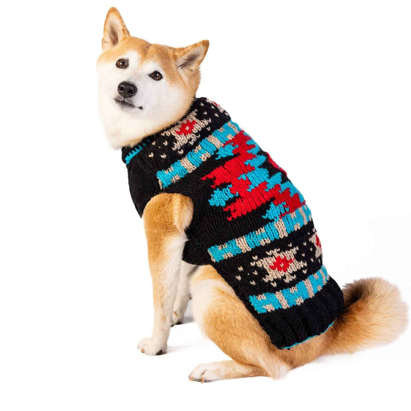 Black Southwest Dog Sweater