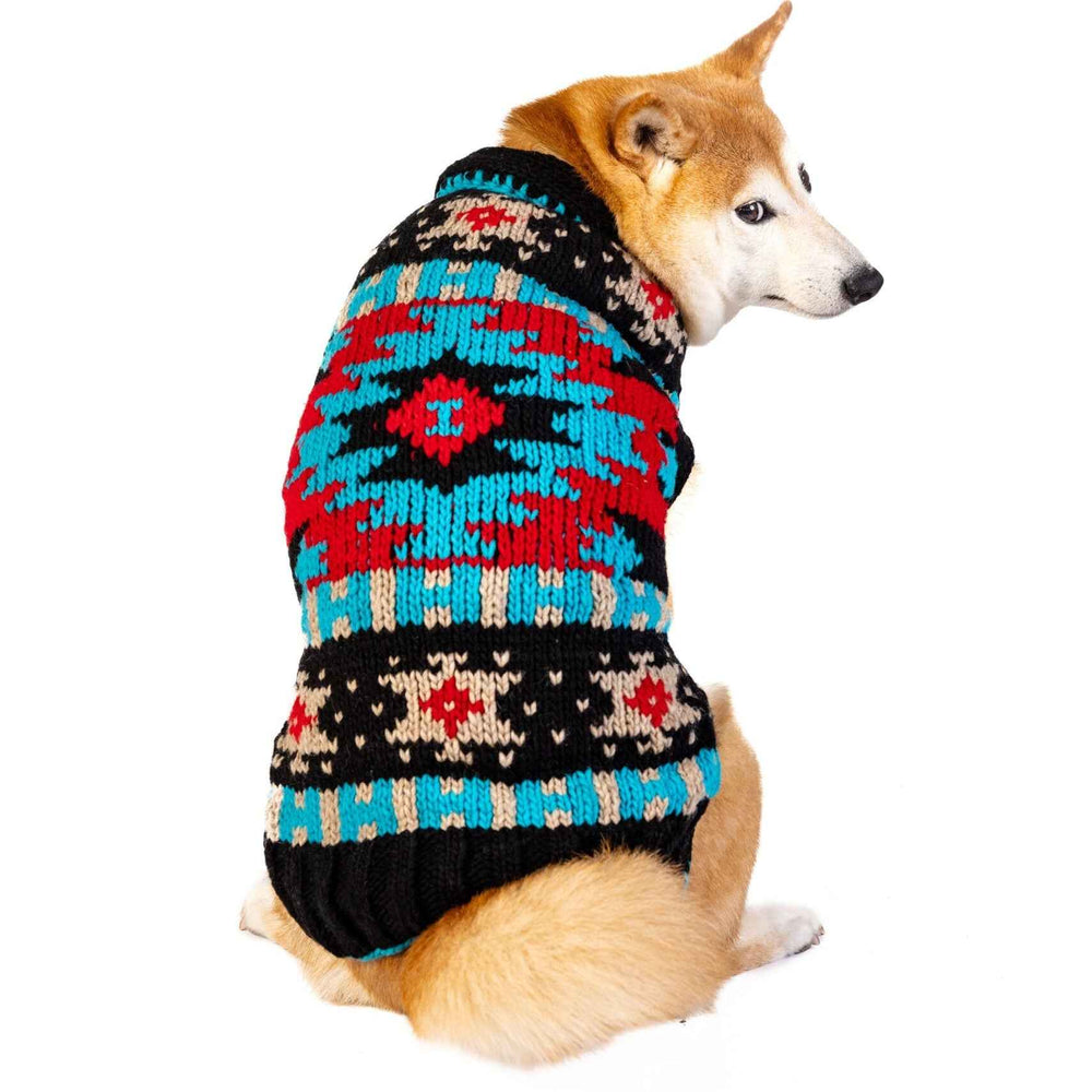 Black Southwest Dog Sweater