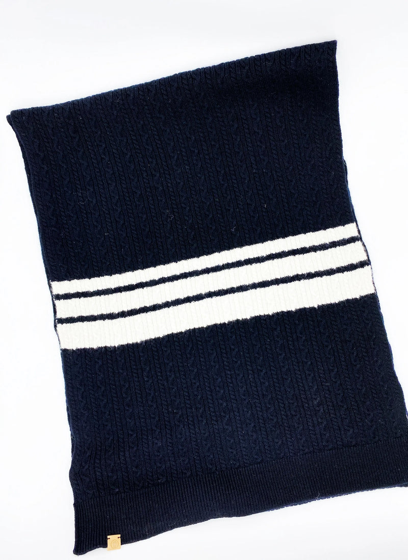 Cashmere Blend Scarf sets for Pets and their humans, Black and White