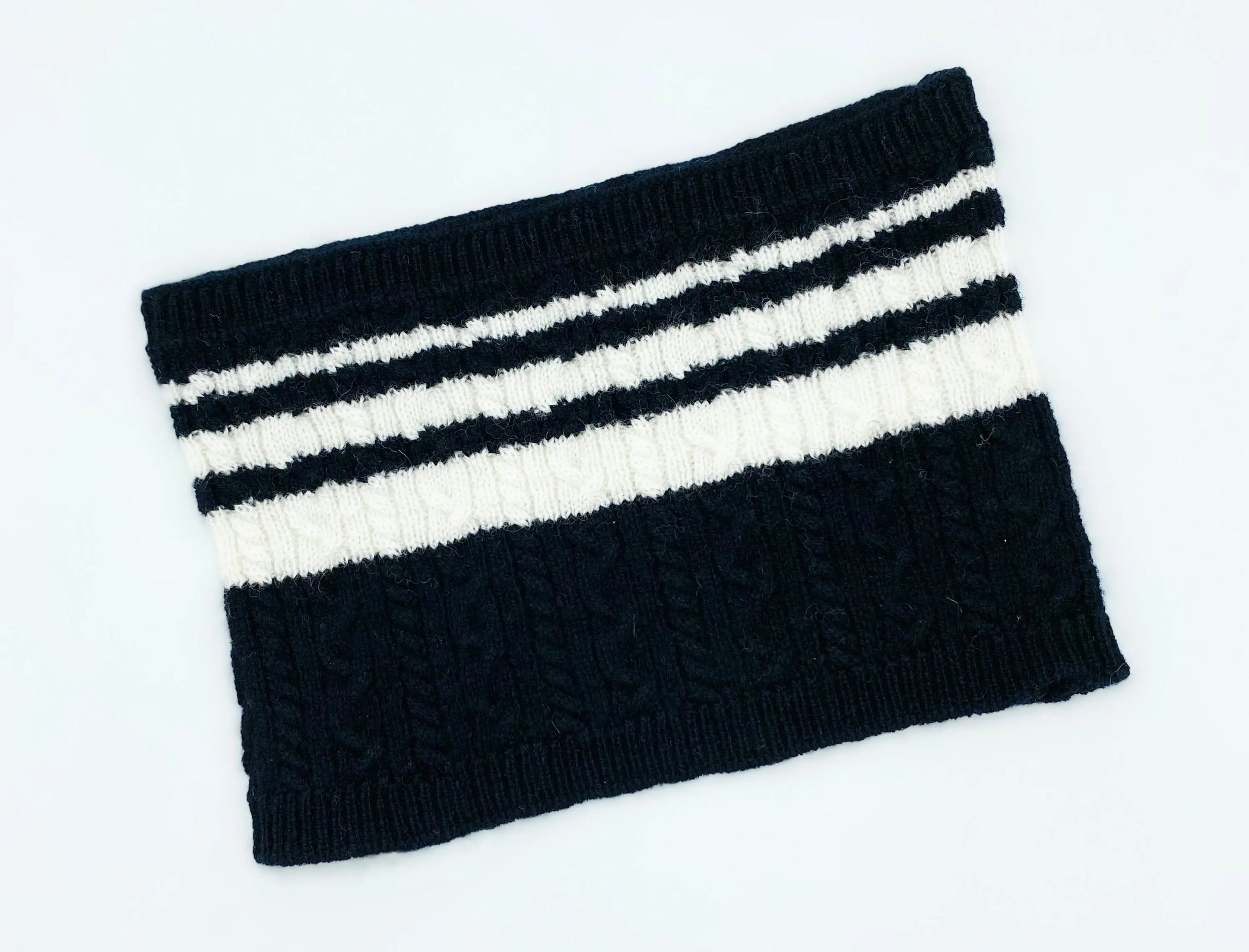 Cashmere Blend Scarf sets for Pets and their humans, Black and White BESPOKE PAWS