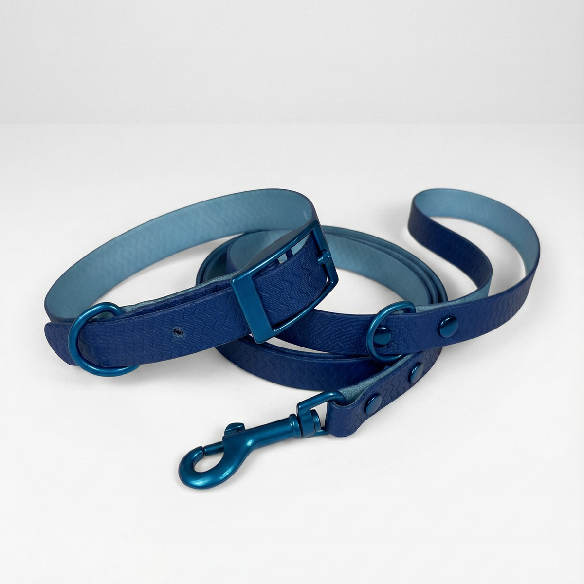 Jelly Waterproof Collar and Leash Set for Small Dogs