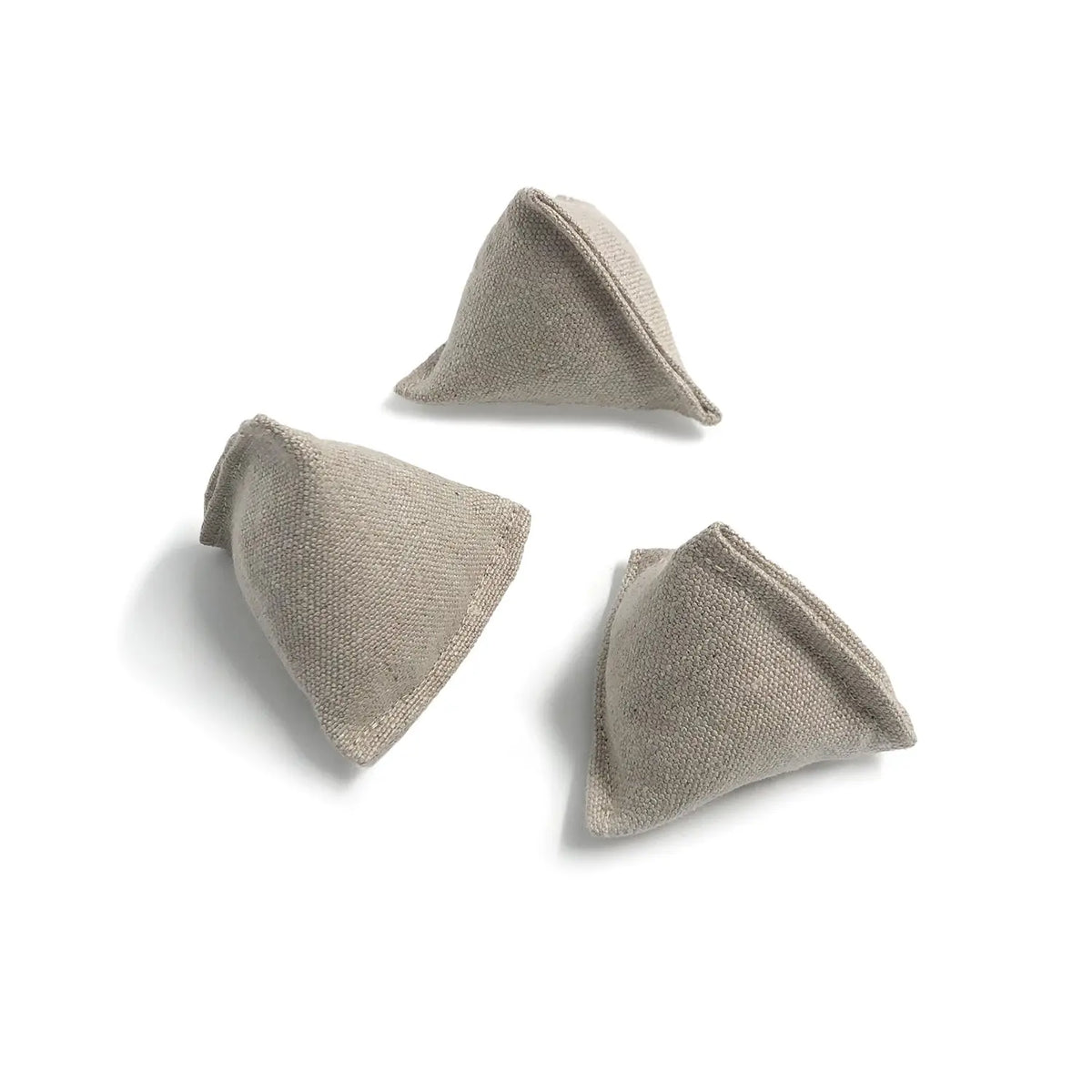 Boba & Vespa Catnip Pyramid Toy in Cotton and Hemp with Buckwheat for Crinkles