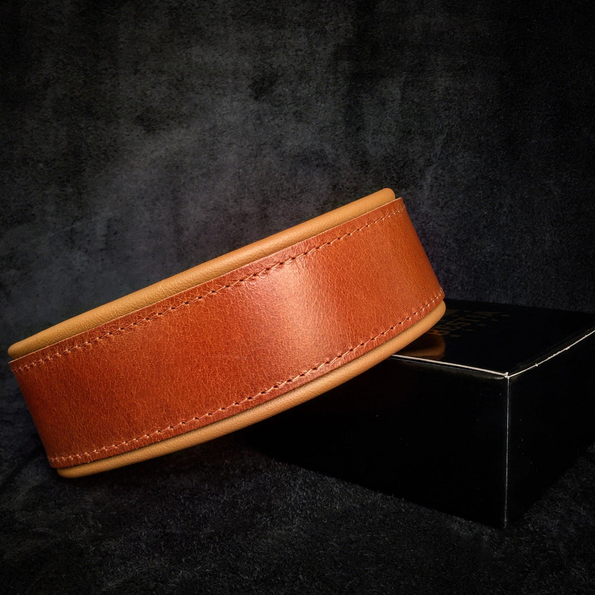 Bestia Style Plain Leather Dog Collar – Brown