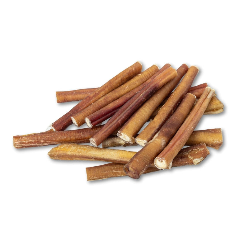 All-Natural Beef Bully Stick Dog Treats, High Protein & Long-Lasting Chews – 6-Inch Thick (25/case)