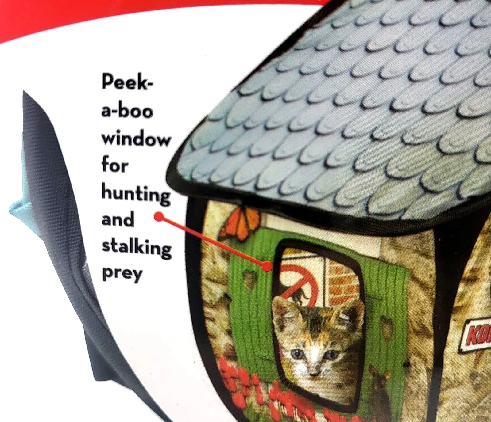 Kong Play Spaces Bungalow with Catnip Cat Kitten Toy