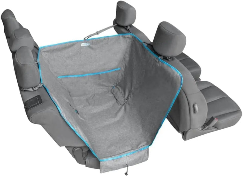 Heather Half Hammock, Half Car Seat Cover for Pets, Car Hammocks for Dogs, Water-Resistant, 27.5" Wide (Heather Grey)