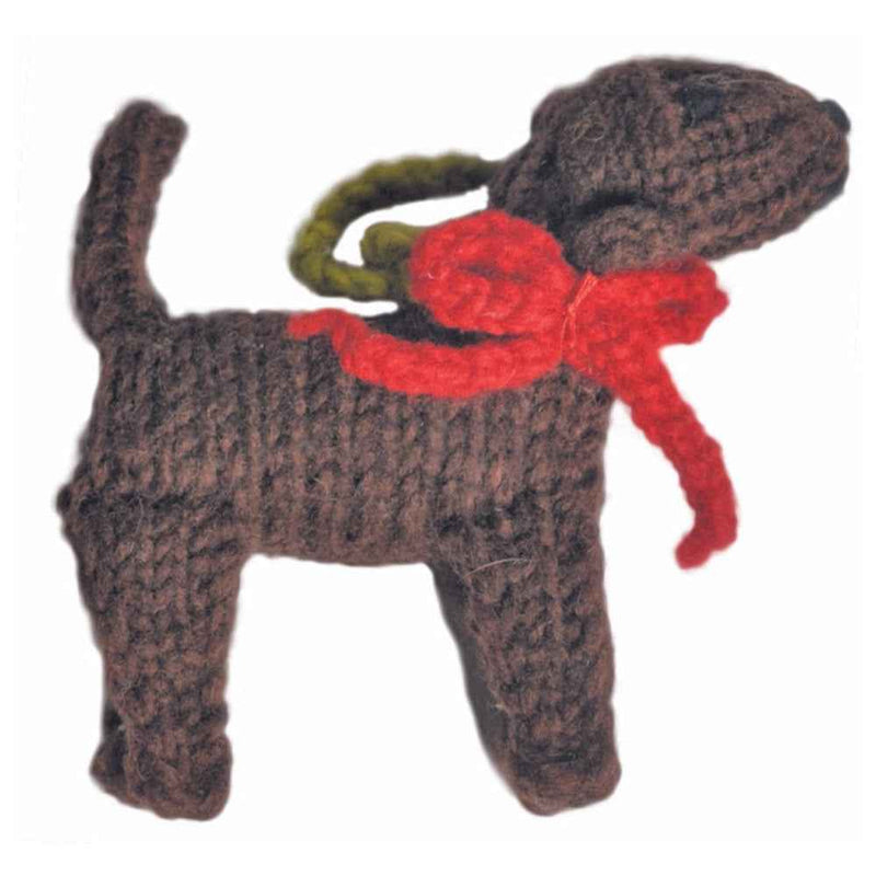 Chocolate Lab Dog Ornament