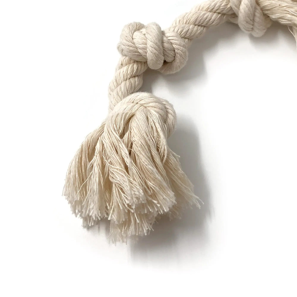 100% Organic Cotton Rope Dog Toy - 5 Sizes | Boba & Vespa