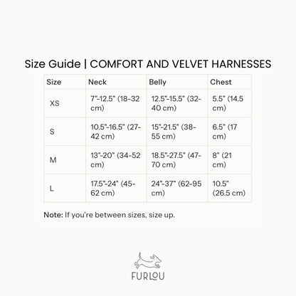 Clay - Velvet Dog Harness FURLOU