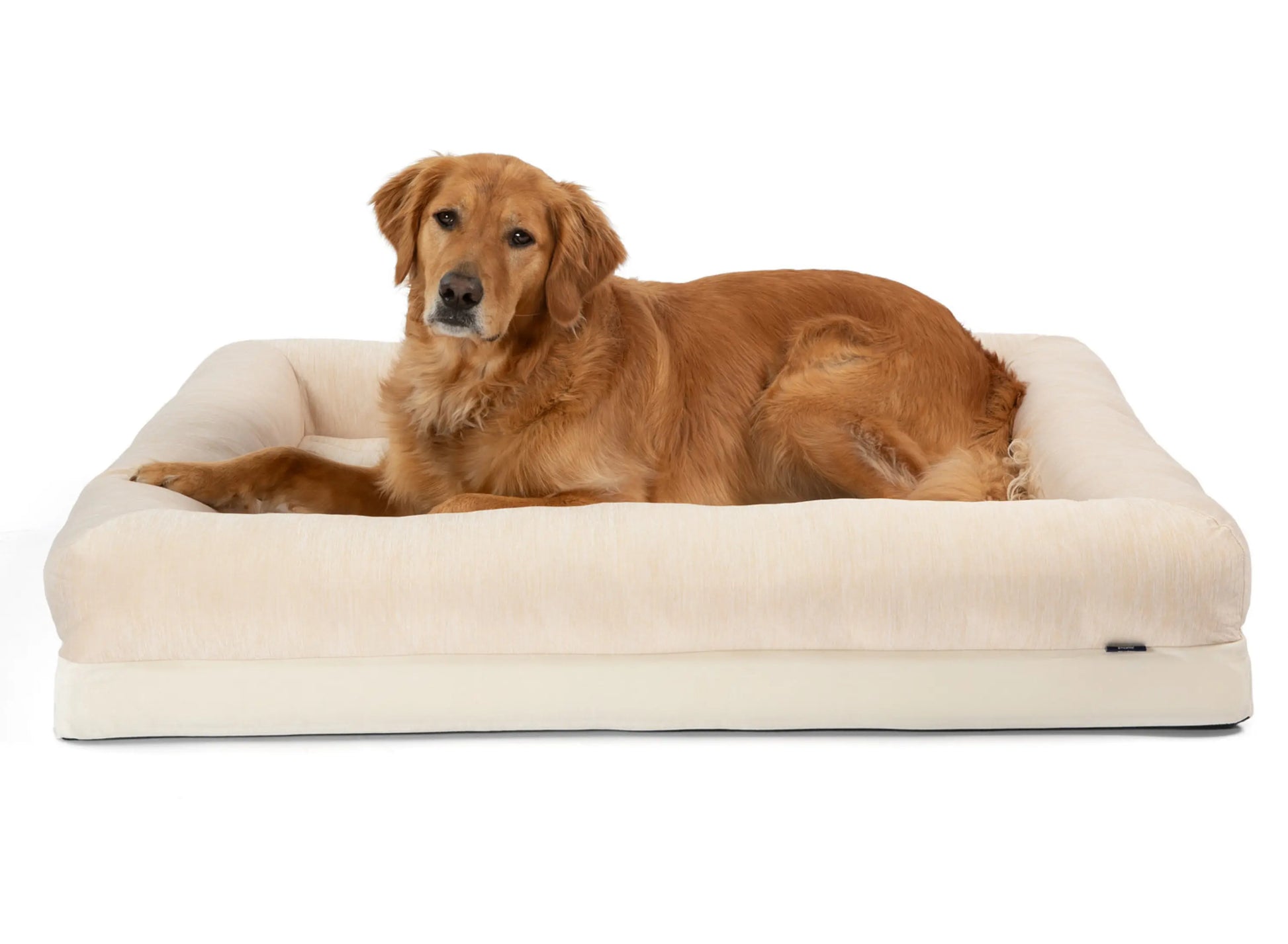 PupChill™ Cooling 4-Bolster Dog Bed - Arctic Sand Paw.com