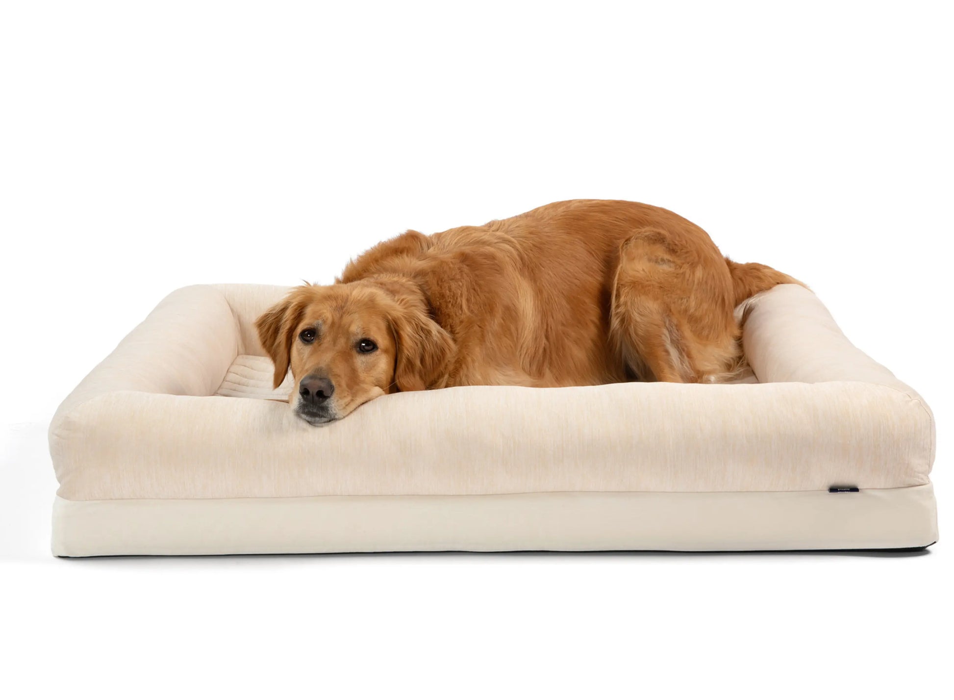 PupChill™ Cooling 4-Bolster Dog Bed - Arctic Sand Paw.com