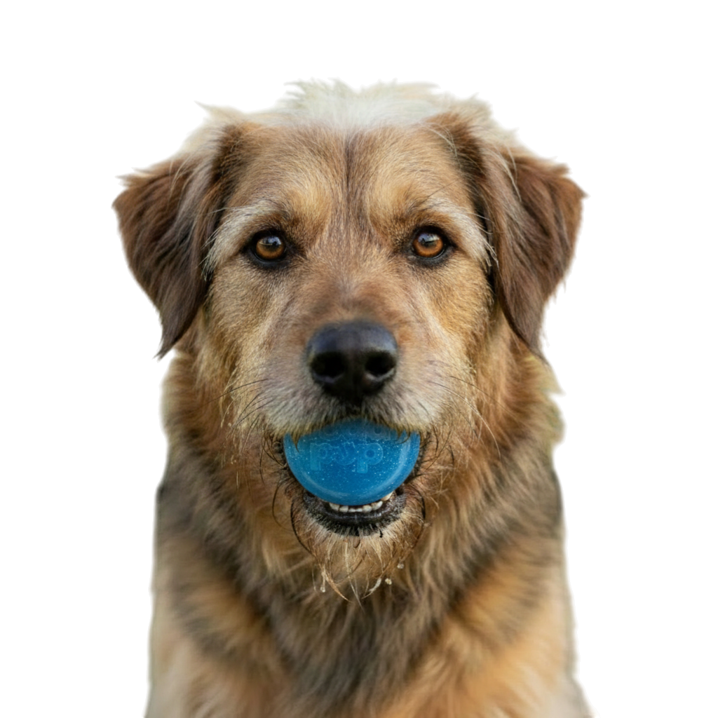 Glitter Ball  Dog Toy | Soft PUP-X Rubber Floating Fetch Ball with Treat Dispenser | USA Made