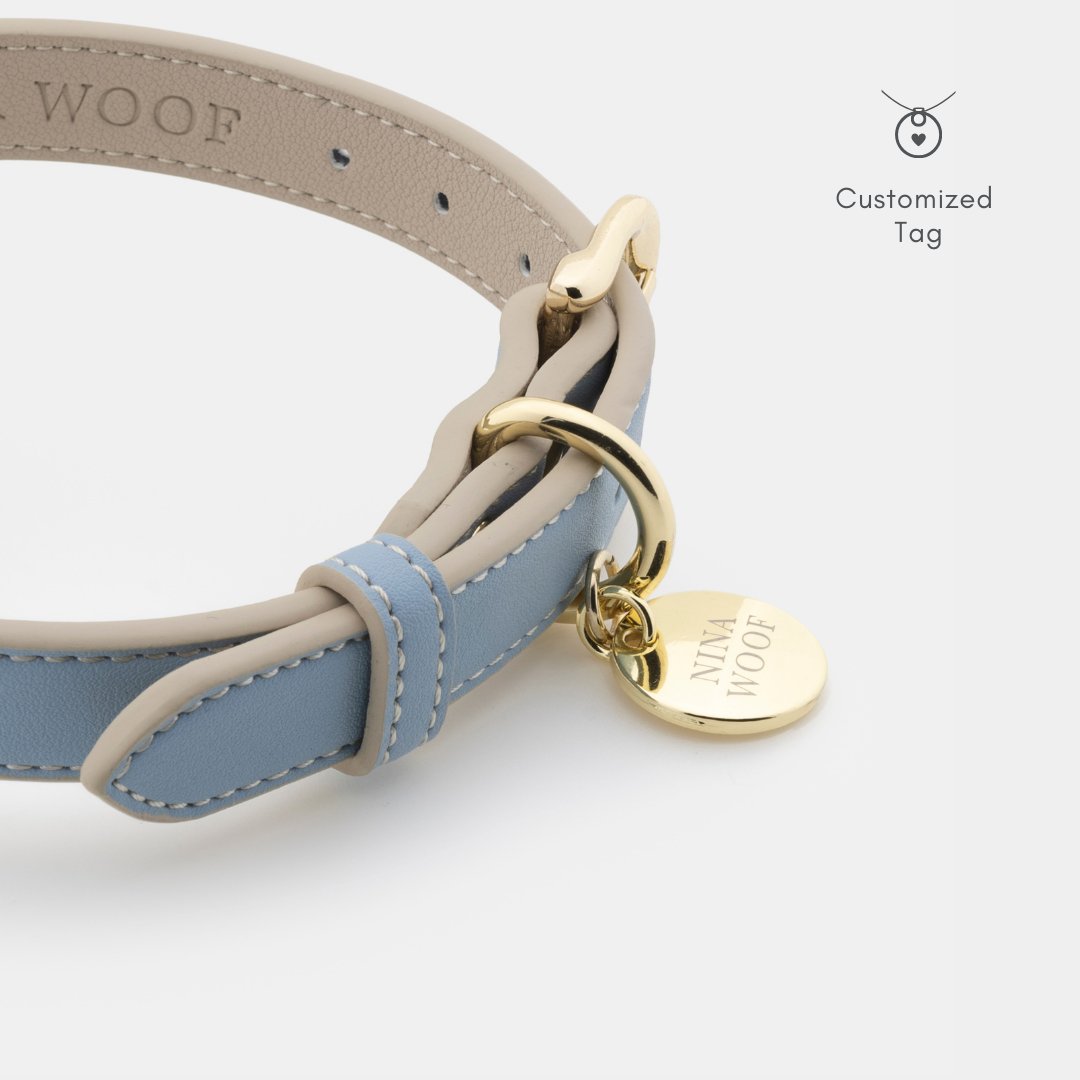 Collar - Air Tag Enabled - Vegan Leather - Cupertino Nina Woof