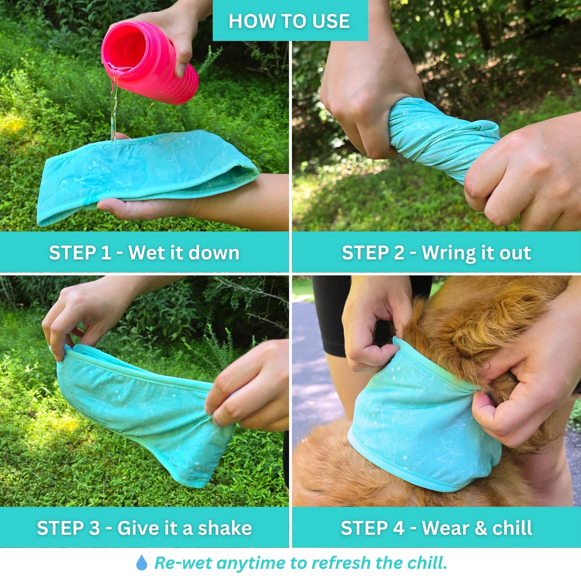CoolingPals Dog Cooling Neck Gaiter WOOFESSENTIAL