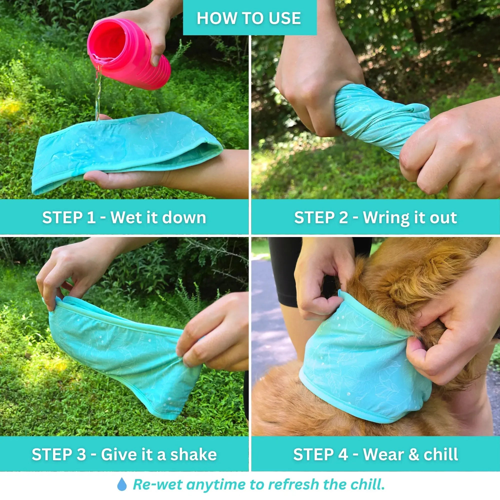 CoolingPals Dog Cooling Neck Gaiter WOOFESSENTIAL