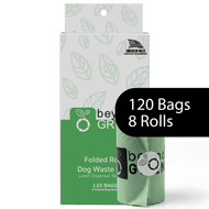 Dog Poop Bags – Poop Bags – Dog Bags | Folded Rolls 9" x 12" | Leak-Resistant | Made in USA | beyondGREEN