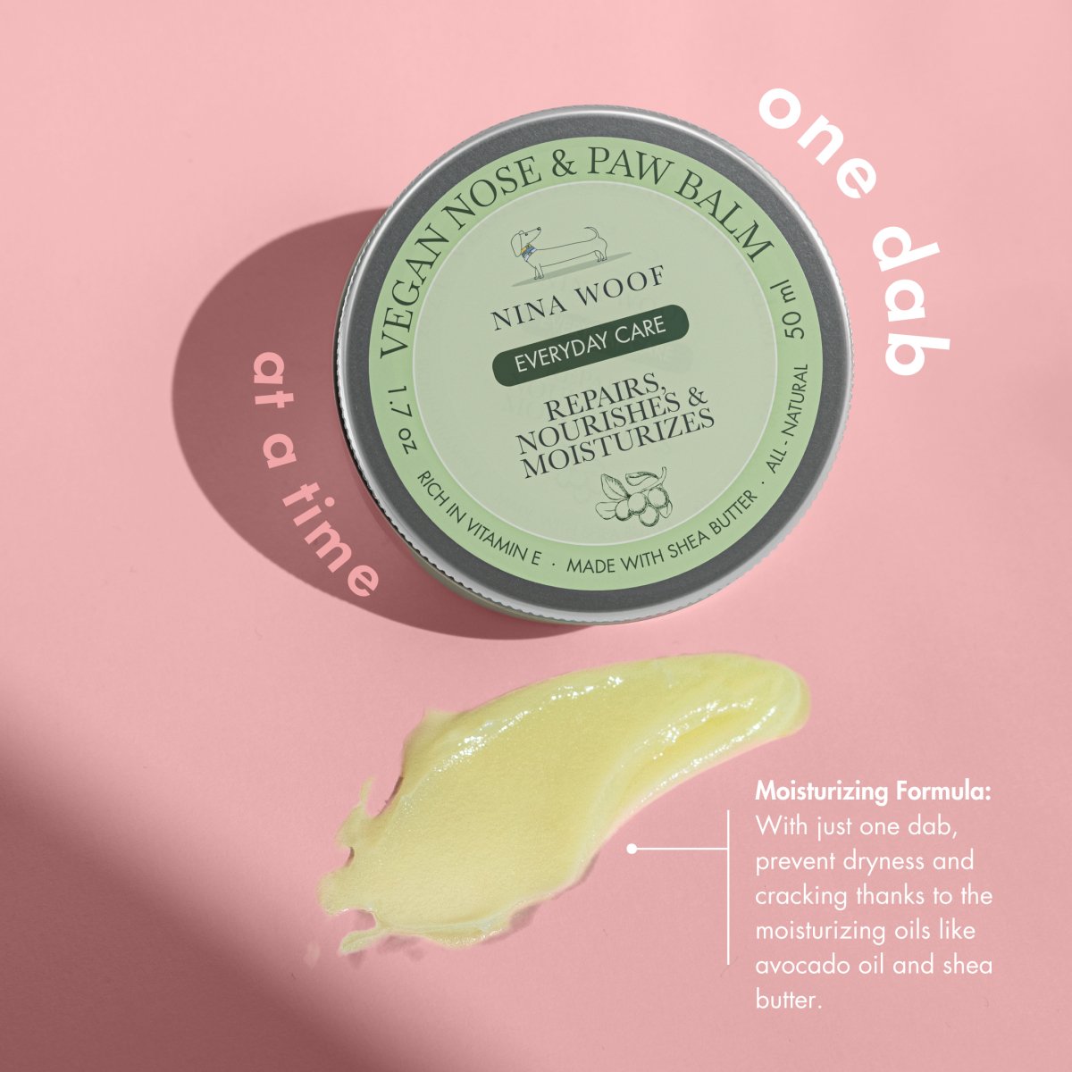 Dog Vegan Nose and Paw Balm Nina Woof
