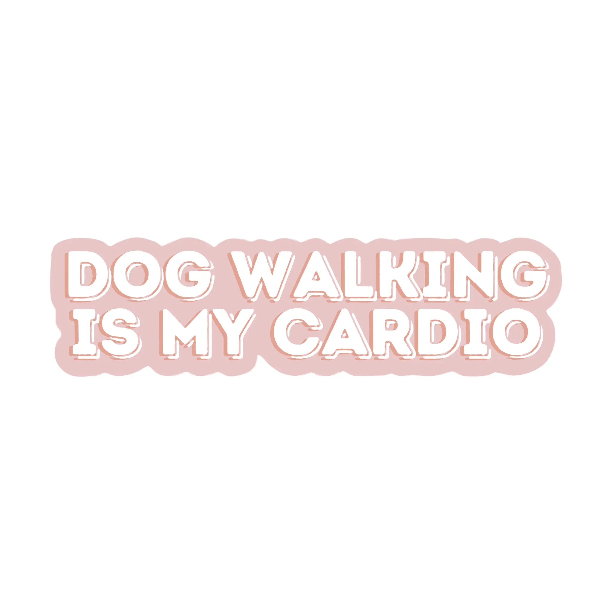 Fur Elise Dog Walking Is My Cardio Sticker
