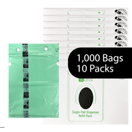 Dog Waste Station Bags – Single-Pull Refill 9" x 13" | Park Dispenser Compatible | Made in USA | beyondGREEN