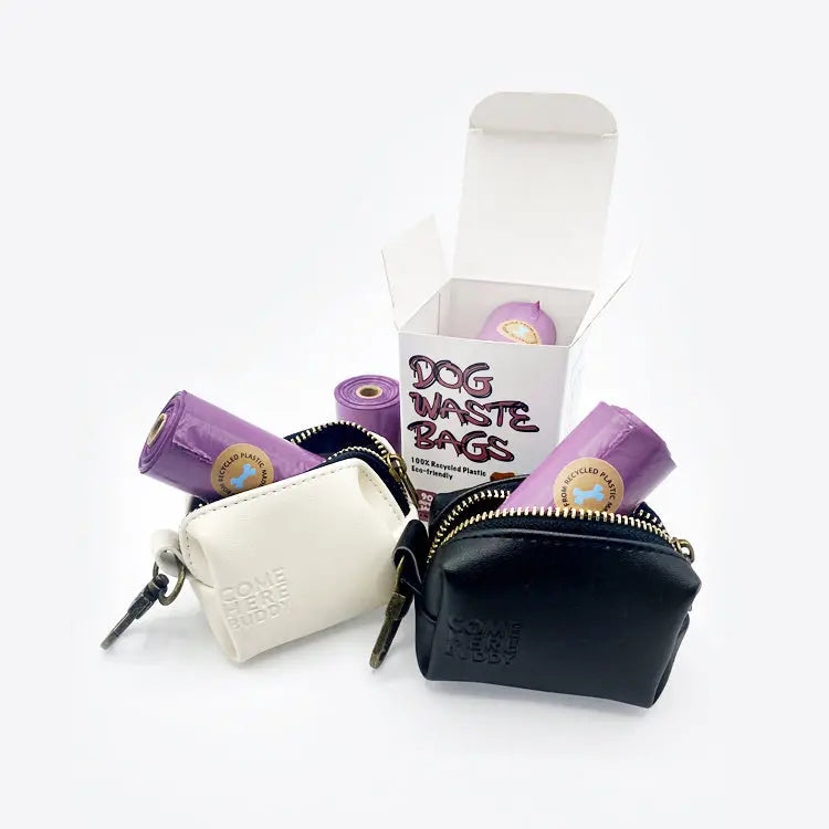 Leather Poop Bag Dispenser