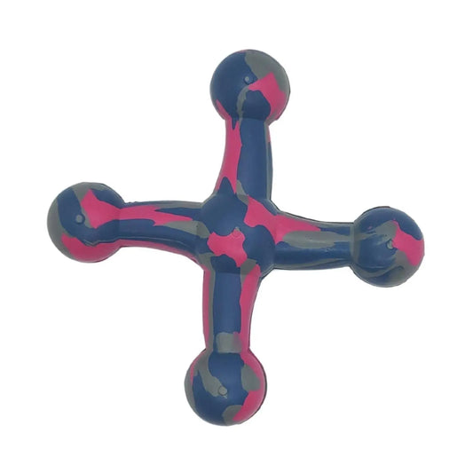 Natural Rubber Jack Dog Toy – Durable, Non-Toxic Chew Toy for Engaging Play and Enhanced Agility American Pet Supplies