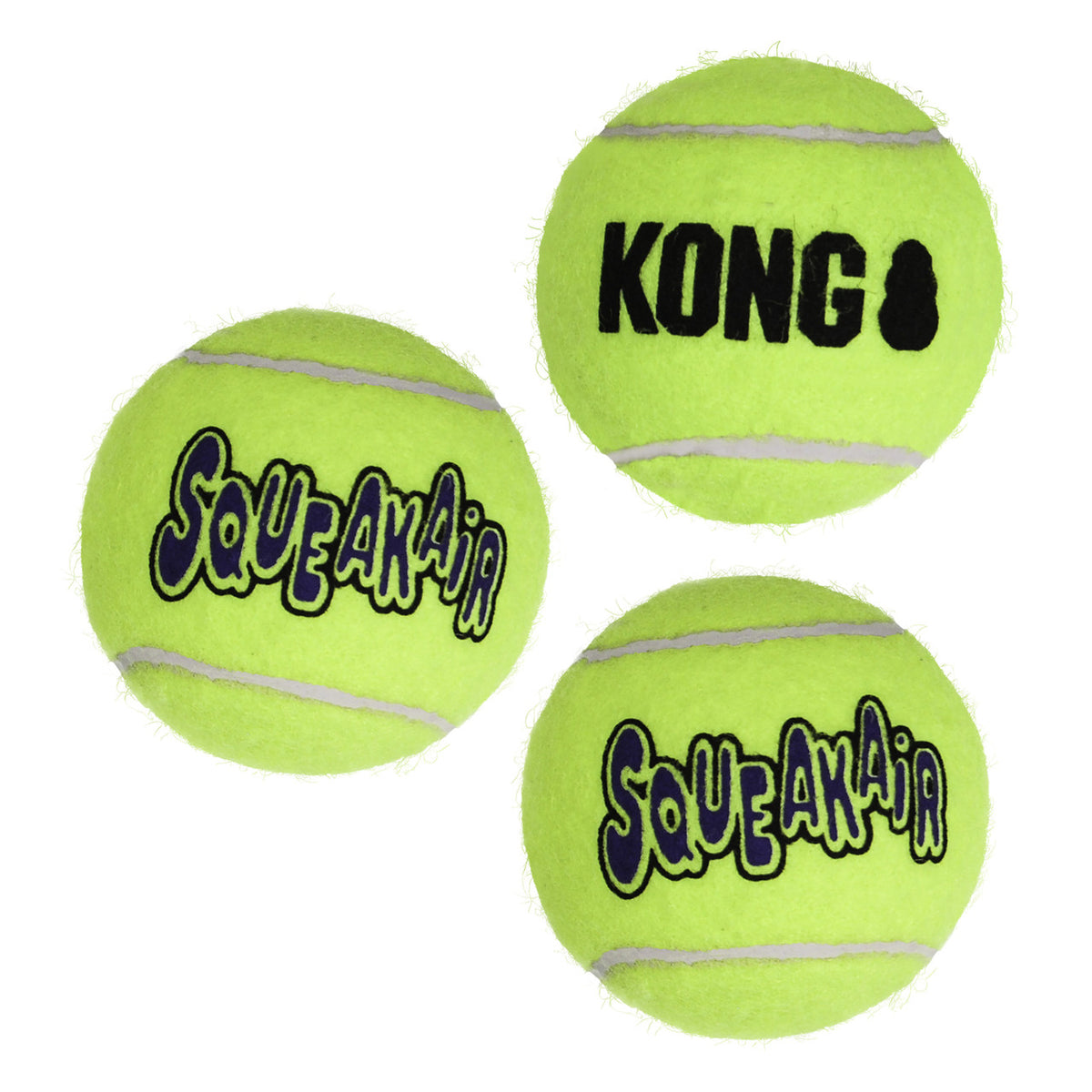 KONG SqueakAir Tennis Balls, 3 Pack
