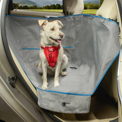 Heather Half Hammock, Half Car Seat Cover for Pets, Car Hammocks for Dogs, Water-Resistant, 27.5" Wide (Heather Grey)