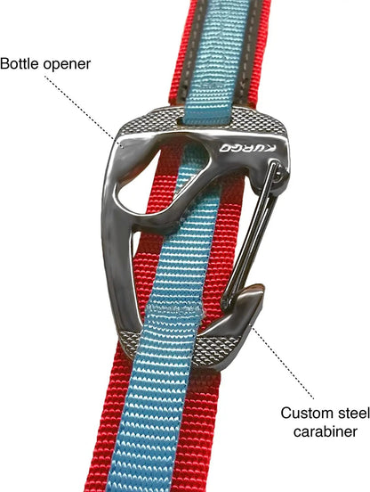 6 in 1 Hands Free Dog Leash |Reflective Running Belt Leash for Dogs |Crossbody & Waist Belt Leash |Carabiner Clip |Padded Handle for Training, Hiking or Jogging |Quantum Leash |6 Colors