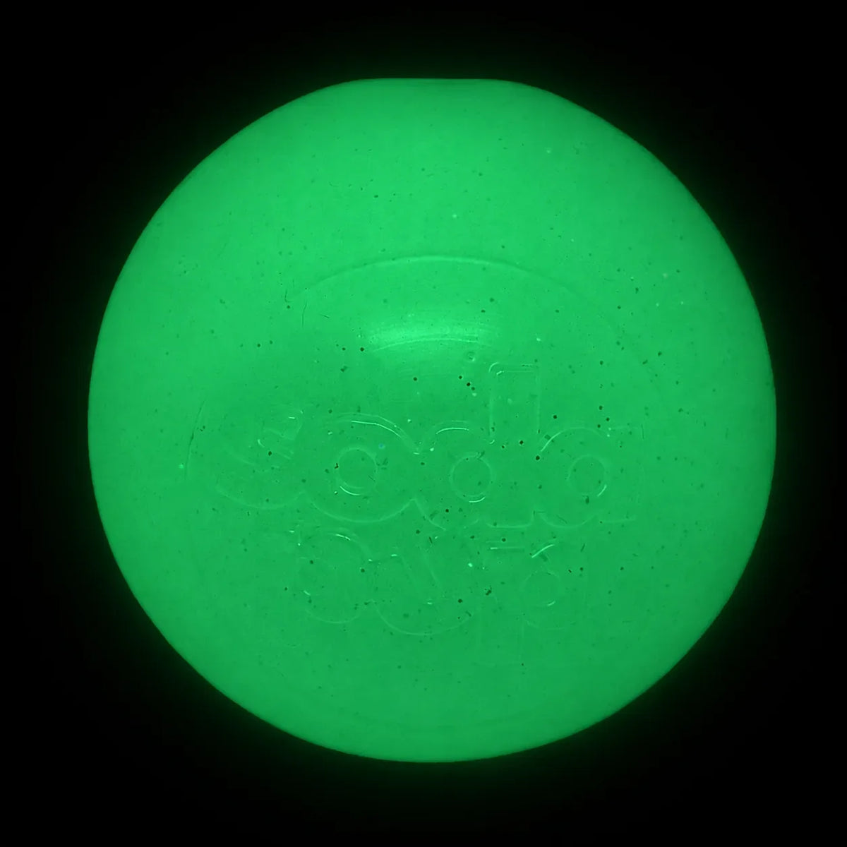 Glow in the Dark Glitter Ball 2-Pack Dog Toy | Soft PUP-X Rubber Floating Fetch Ball with Treat Dispenser | USA Made