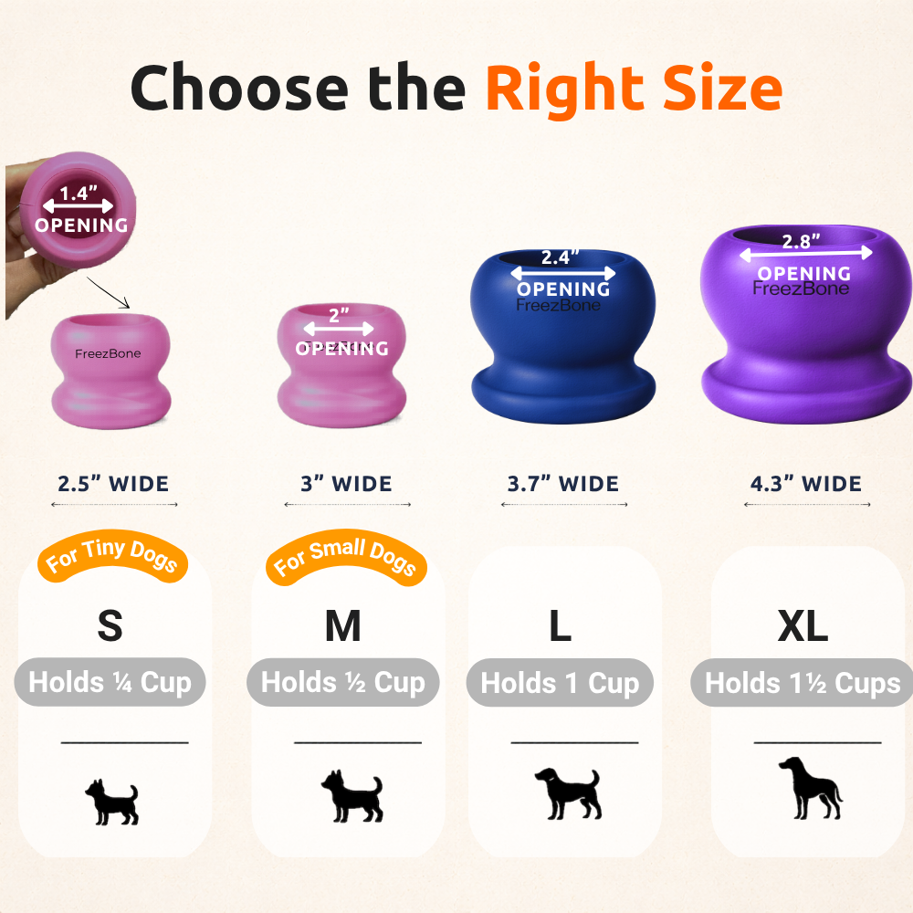Freezball - Durable Fillable Dog Chew Bone