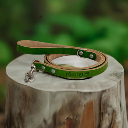 48" Genuine Leather Dog Leashes - Made in USA rōmng