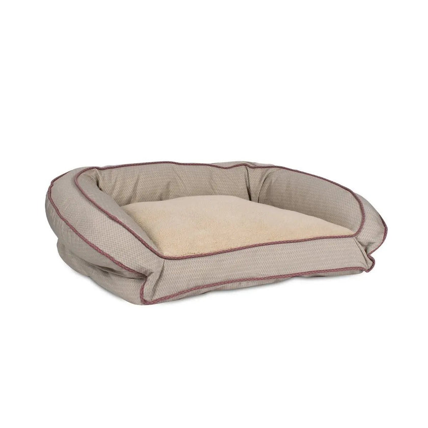 GreenDog Checkered Wave Bolster Bed