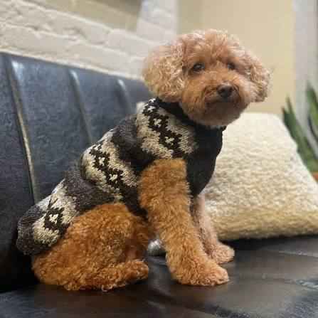Gray Diamonds Dog Sweater