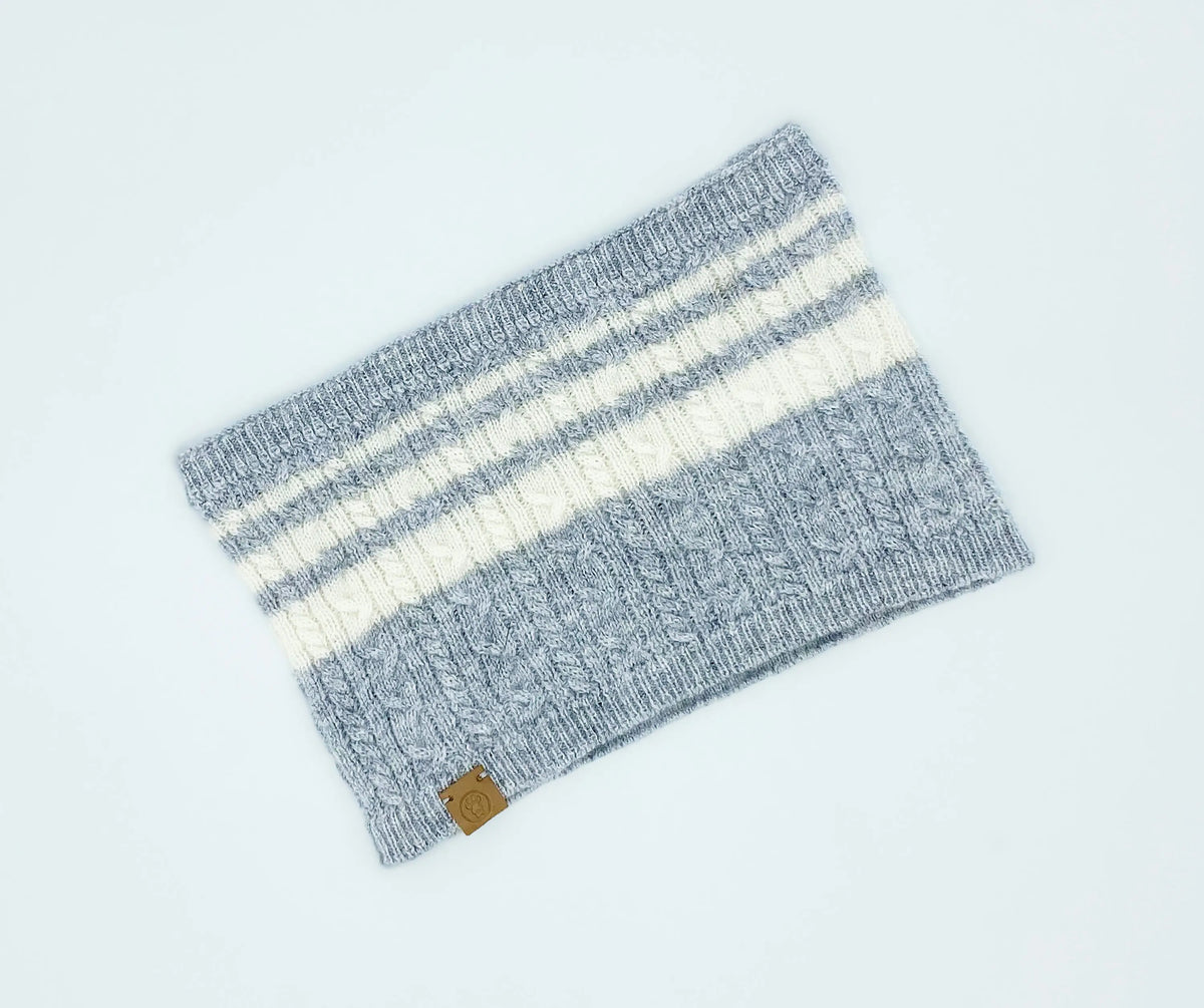 Cashmere Blend Scarf sets for Pets and their humans, Heather Grey