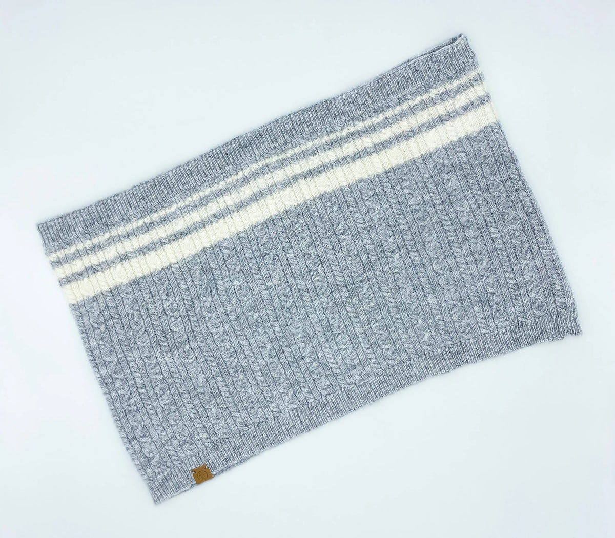 Cashmere Blend Scarf sets for Pets and their humans, Heather Grey