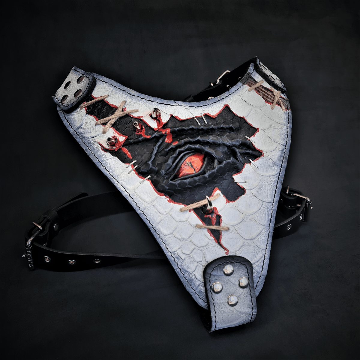Bestia Dragon's Eye Leather Dog Harness – Limited Edition
