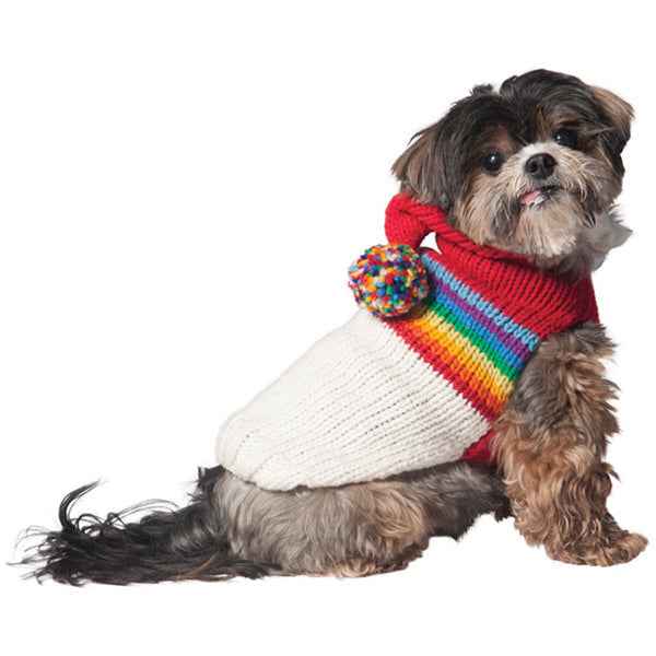 Vintage Ski Hoodie Dog Sweater