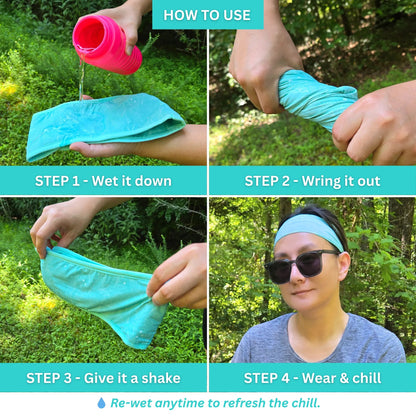 CoolingPals Human Cooling Headband WOOFESSENTIAL