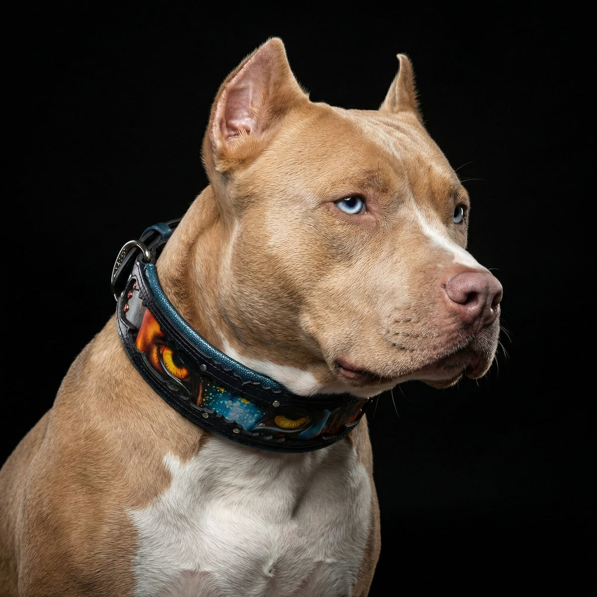 Bestia Fire & Ash Leather Dog Collar – Limited Edition